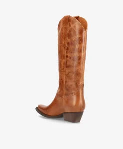 FRANKIE T - Cowboystøvle lang - Camel