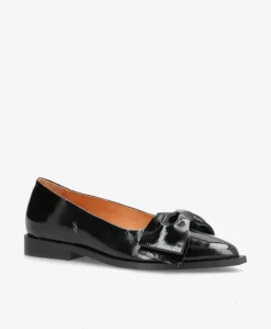 IMAGINE P - Dame Ballerina sko - Sort lak læder