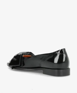 IMAGINE P - Dame Ballerina sko - Sort lak læder