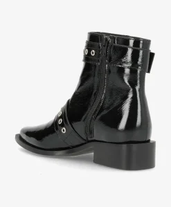 JUSTIFIED P - Ankel støvle - Sort lak