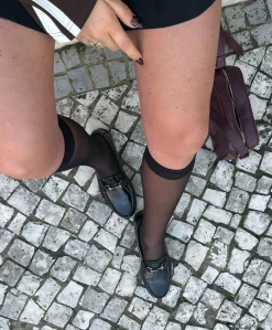 KENSINGTON P - Dame loafer - Sort lak læder