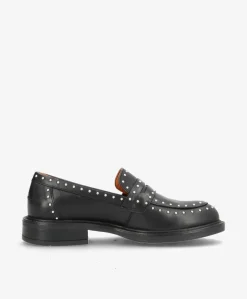 LASHES - Sort læder - Loafers Dame