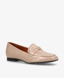LINA P - Beige lak læder - Loafer dame