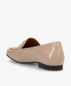 LINA P - Beige lak læder - Loafer dame