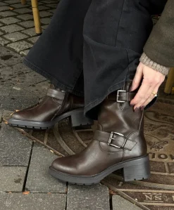 Lissy - 6302 - Dame Biker Støvle - Brun