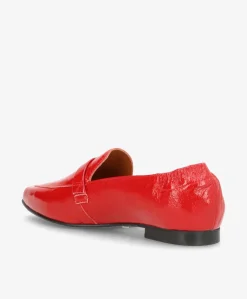 LUCY P Rød - Ballerina - læder lak