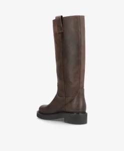 MADISON LONG - Brun læder - Lang støvle Dame