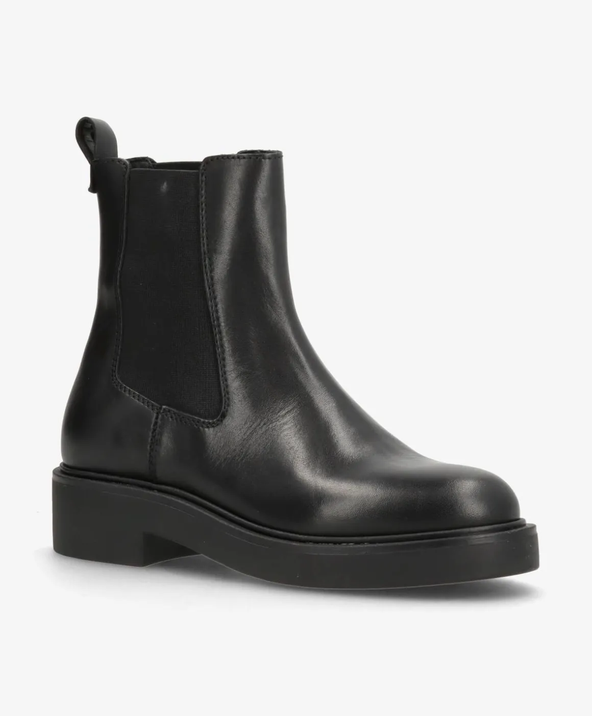 MADISON SEA - Sort læder - Chelsea støvle Dame