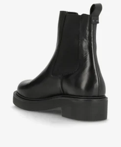 MADISON SEA - Sort læder - Chelsea støvle Dame