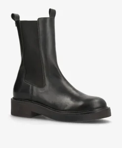 MADISON VALE - Sort læder - Chelsea støvle Dame