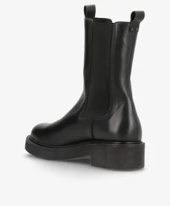 MADISON VALE - Sort læder - Chelsea støvle Dame