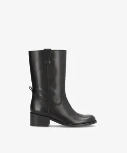 MARTINA - Mellemlang støvle dame - Sort