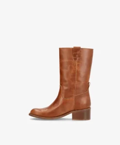 MARTINA - Mellemlang støvle dame - Cognac