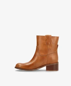 MARTINA LOW - Støvle Dame - Cognac