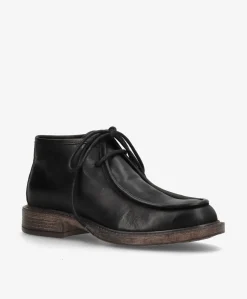 MOANA - Sort læder - Ankelstøvler Dame