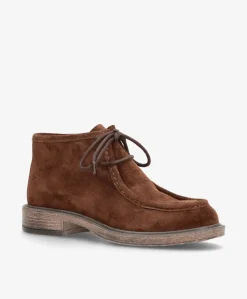 MOANA S - Mørkebrun ruskind - Ankelstøvler Dame