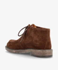 MOANA S - Mørkebrun ruskind - Ankelstøvler Dame