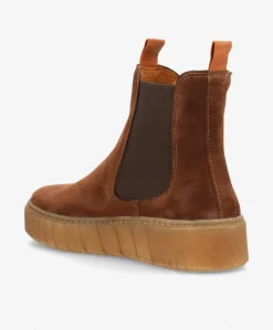 MOOVED S - Mørkebrun ruskind - Chelsea støvler Dame