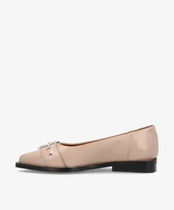 MUST - Ballerina - Beige lak læder