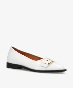 MUST GO - Ballerina - Hvid lak læder