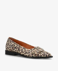 MUST S - Dame Ballerina - Leopard lys ruskind