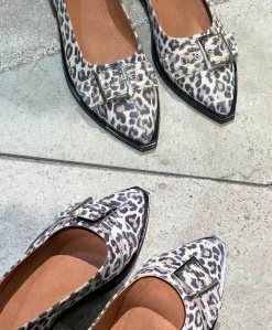 MUST S - Dame Ballerina - Leopard lys ruskind