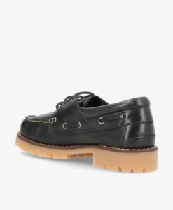 NAUTICA - Sort læder - Sejlersko