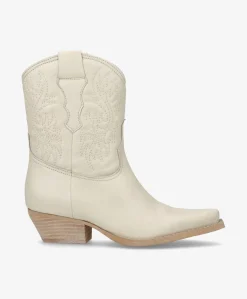 NELLIE - Cowboy støvle low - Offwhite