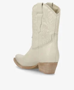 NELLIE - Cowboy støvle low - Offwhite