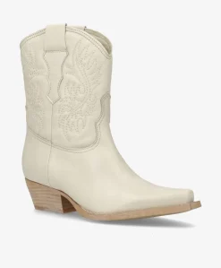 NELLIE - Cowboy støvle low - Offwhite