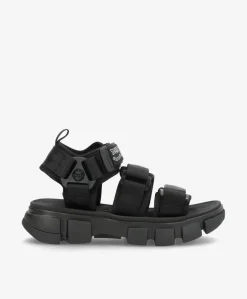 NEO BUNGY BLK - Sandal Dame - Sort