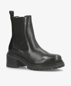 NIKKIE Sort - Chelsea støvle - læder