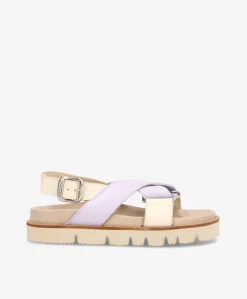 NOELLE - Dame Sandal - beige/lavender