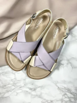 NOELLE - Dame Sandal - beige/lavender