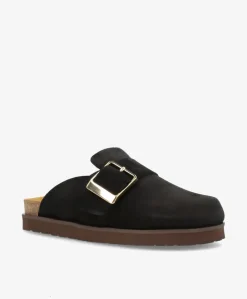 OFELIA - Sort ruskind - Sliders Dame