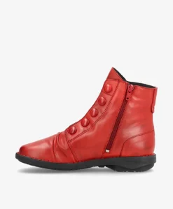 PALMEIRA Rød - Ankel støvle - læder