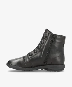 PALMEIRA Sort - Ankel støvle - læder