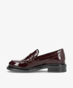 PURE P - Bordeaux lak læder - Loafers Dame