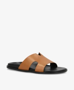 RAE - Cognac læder - Flade sandaler Dame