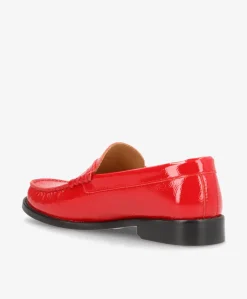 REGENT P - Dame loafer - Rød lak læder