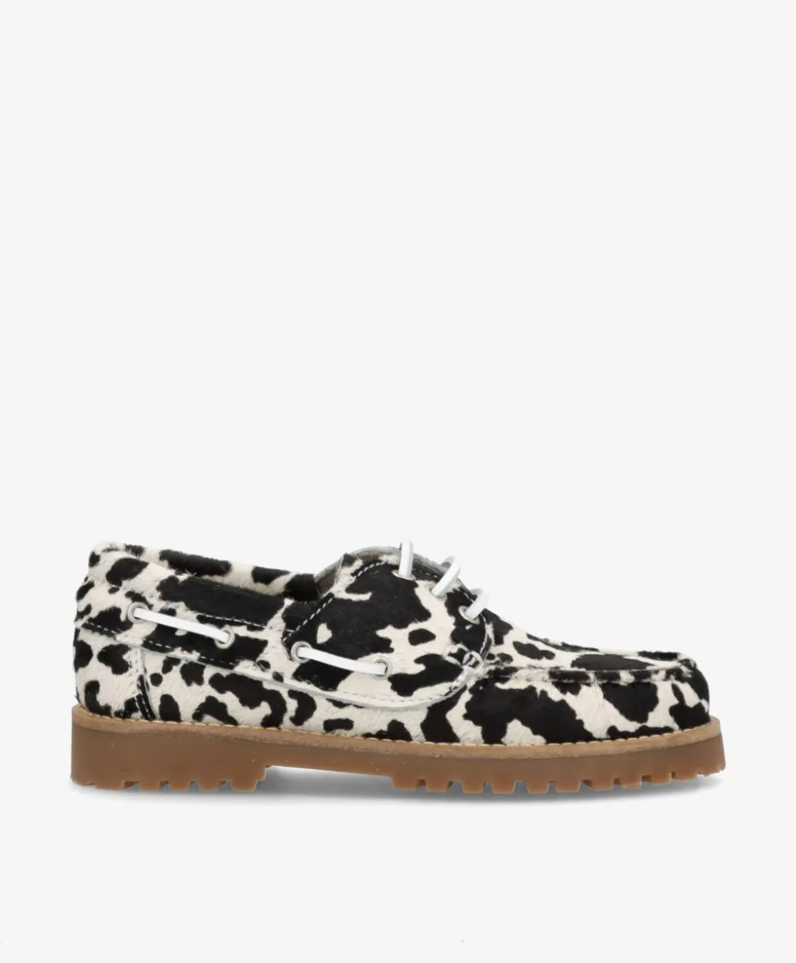 RUDDER X Ha - Cow sort - Pony hair læder - Sejlersko