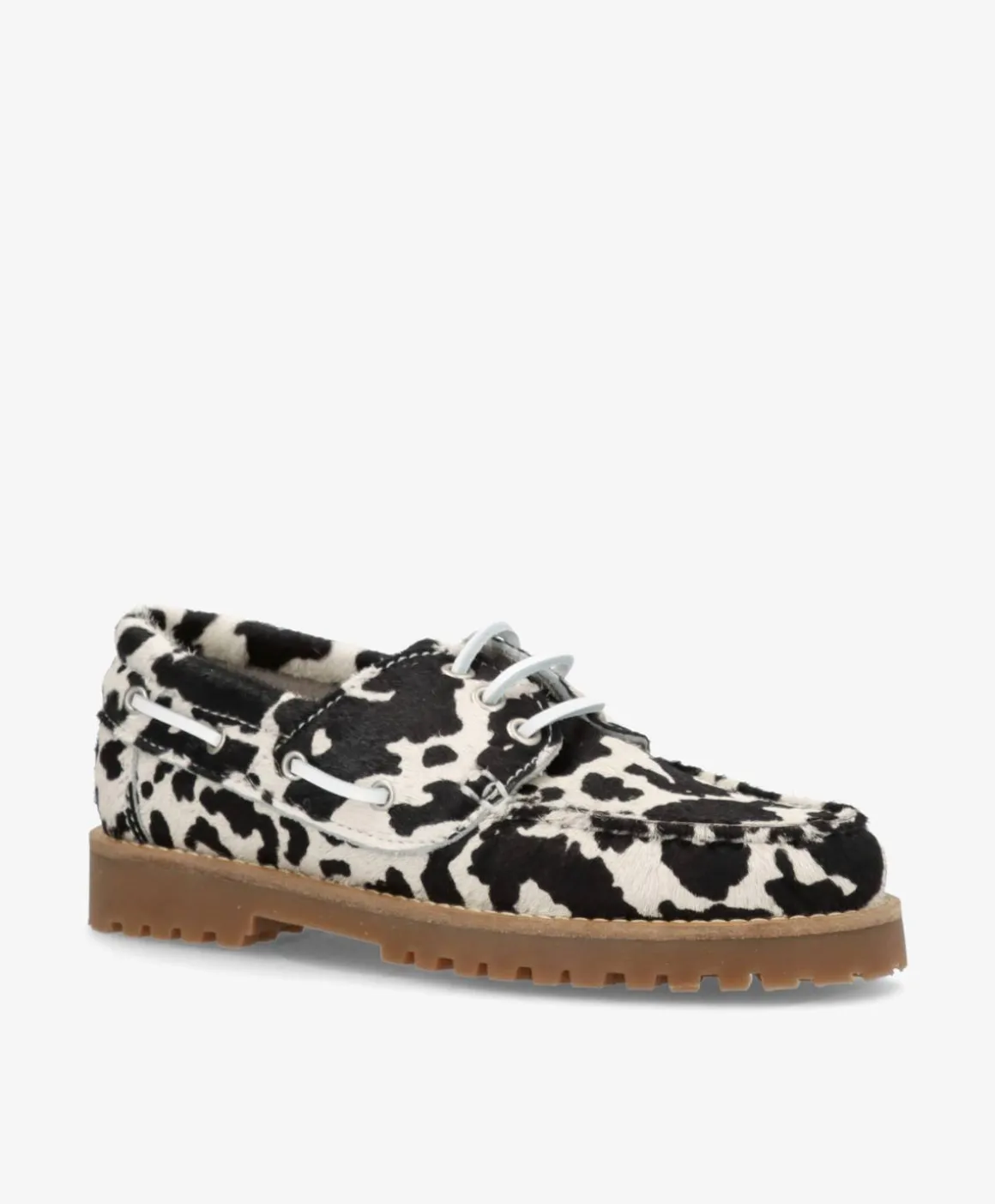 RUDDER X Ha - Cow sort - Pony hair læder - Sejlersko