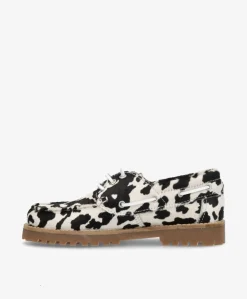 RUDDER X Ha - Cow sort - Pony hair læder - Sejlersko