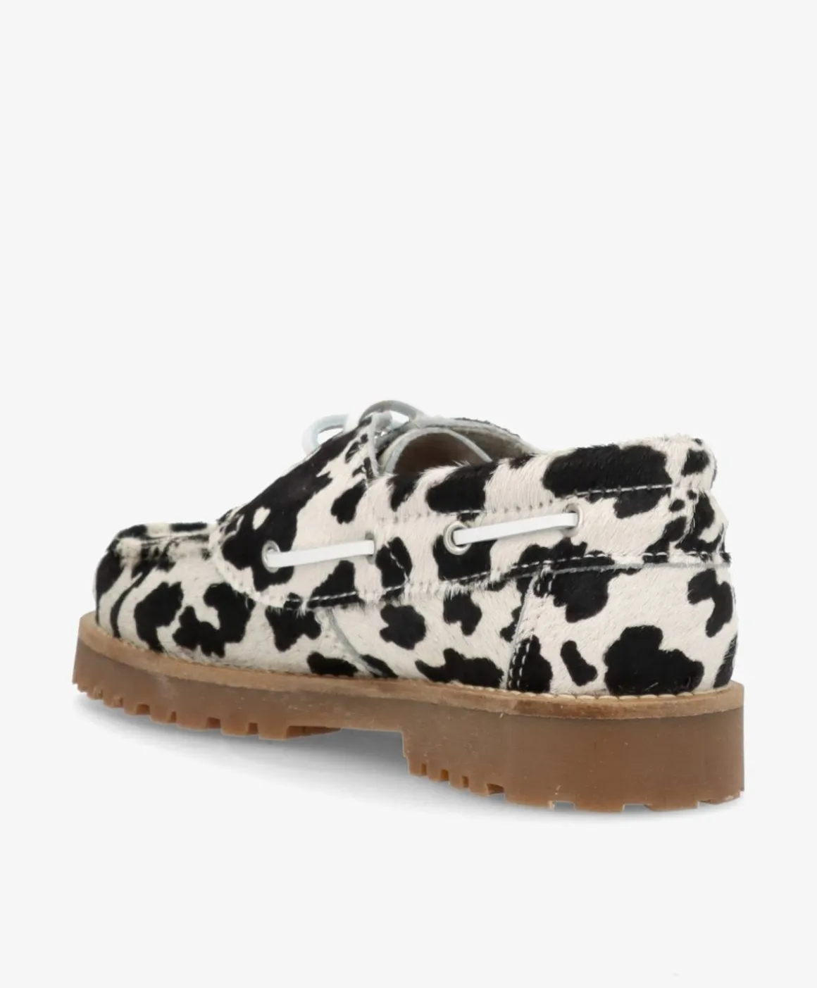 RUDDER X Ha - Cow sort - Pony hair læder - Sejlersko