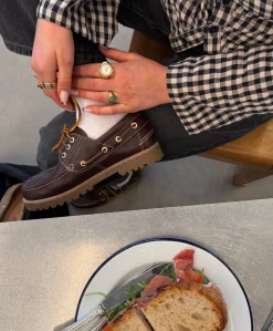 RUDDER-X - Brun læder - Sejlersko Unisex