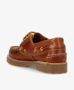 RUDDER-X - Mellembrun læder - Sejlersko Unisex