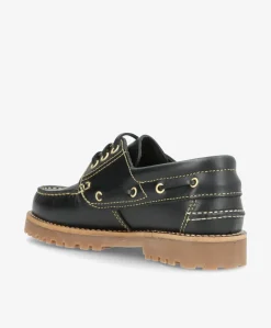 RUDDER-X - Sort læder - Sejlersko Unisex