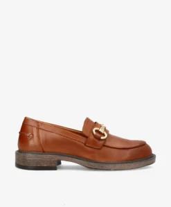 SANDRA - Brandy læder - Loafers