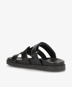 SELENA - Sort læder - Sliders