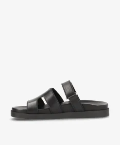 SELENA - Sort læder - Sliders